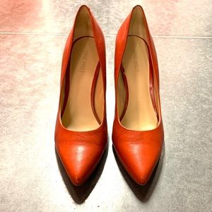 Nine West Burnt Orange Leather Pumps